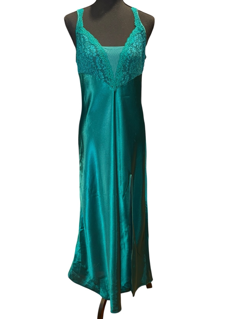 VTG Victoria's Secret Gold Label M Slip Dress Satin Night Gown Mermaidcore